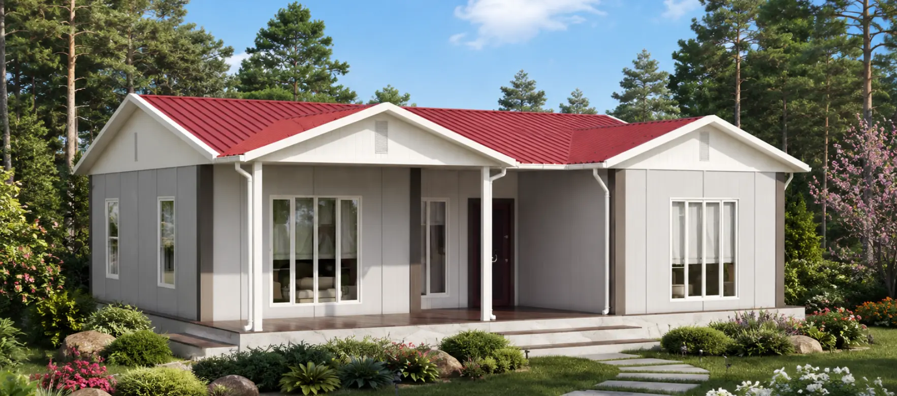 100 m² Tek Katlı Prefabrik Konut