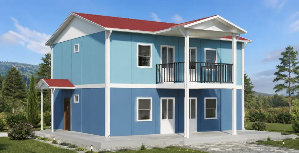 114 m² İki Katlı Prefabrik Konut