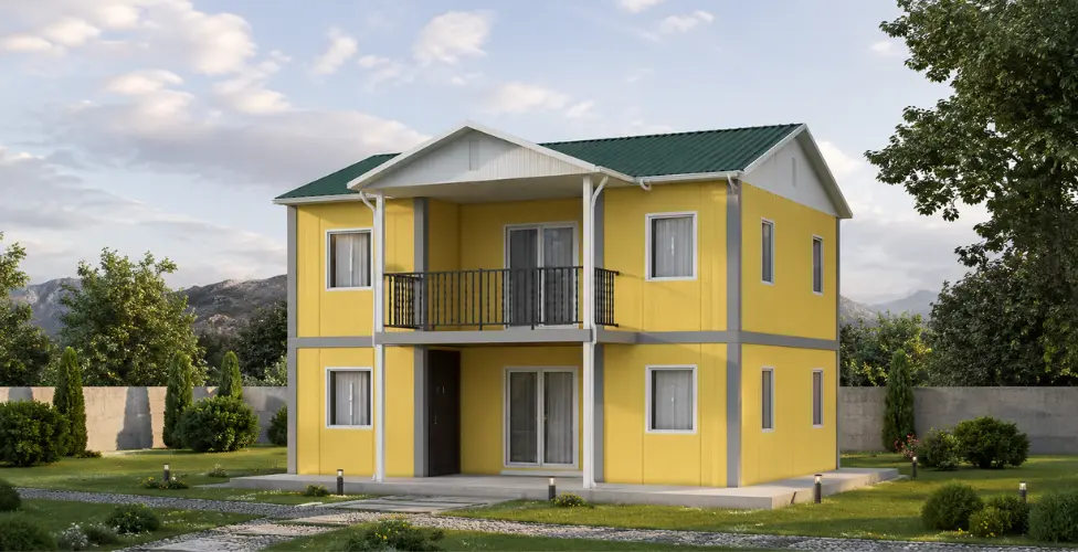 128 m² İki Katlı Prefabrik Konut