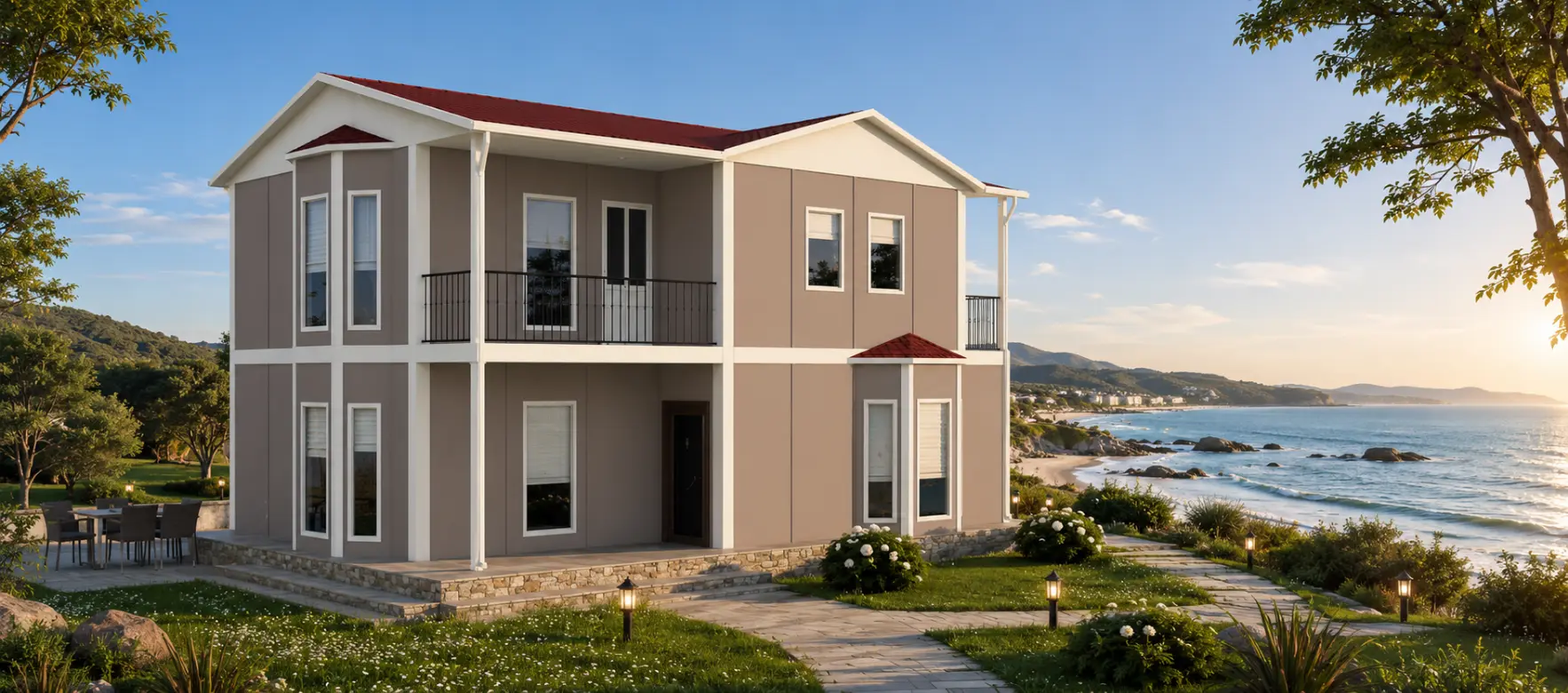 155 m² İki Katlı Prefabrik Konut