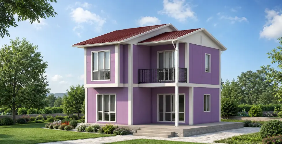 90 m² İki Katlı Prefabrik Konut