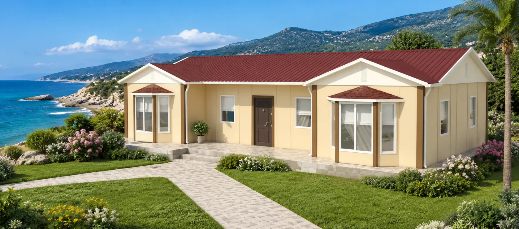 98 m² Tek Katlı Prefabrik Konut